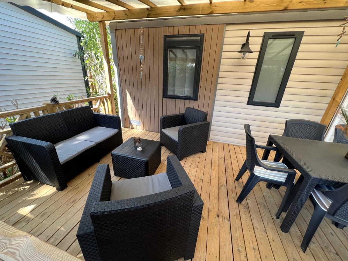 Camping Del Mar 10, Mobil Home Petit Paradis, 6 Personnes, Bord De Mer, Camping Del Mar Village Argelès-sur-Mer Eksteriør billede